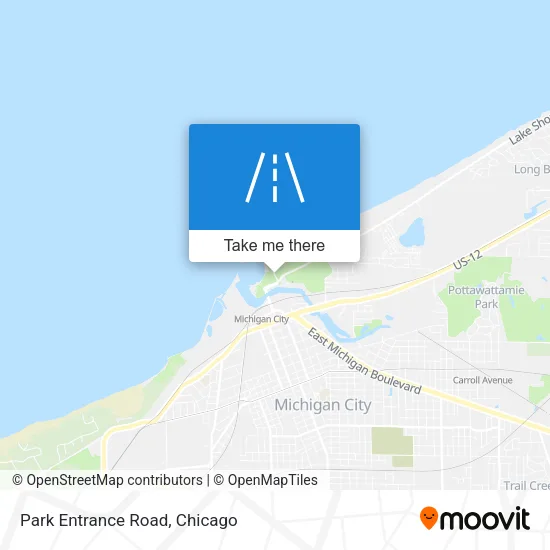 Park Entrance Road map