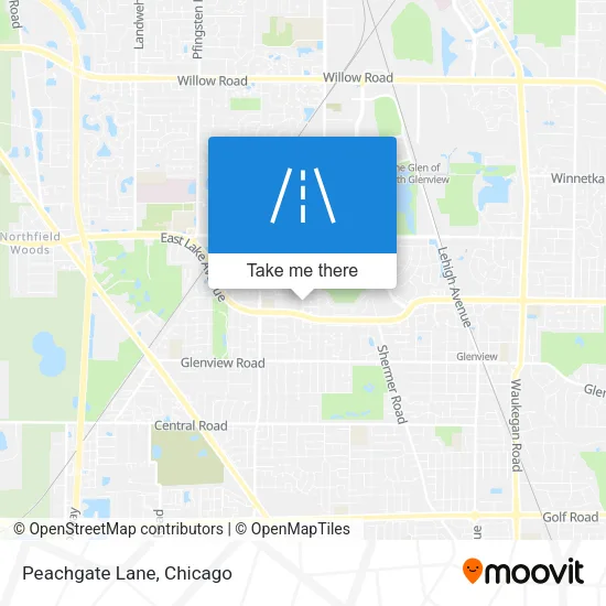 Peachgate Lane map