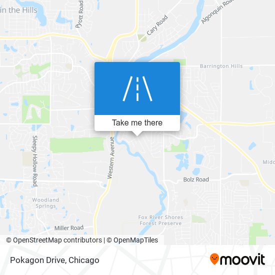 Pokagon Drive map