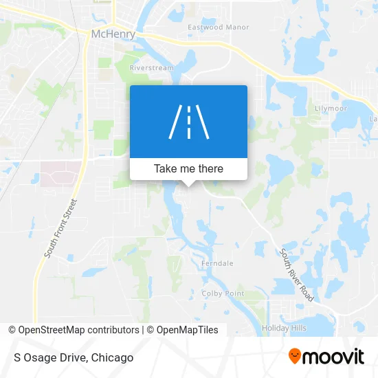 S Osage Drive map