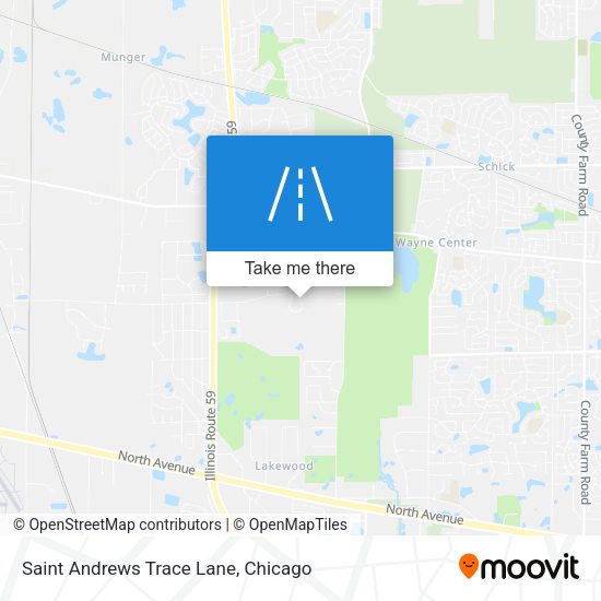 Saint Andrews Trace Lane map