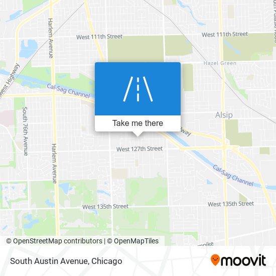 South Austin Avenue map