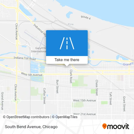 Mapa de South Bend Avenue