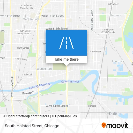South Halsted Street map