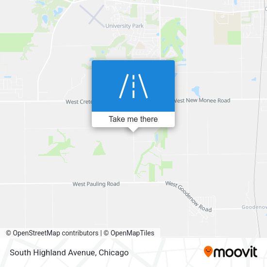 South Highland Avenue map