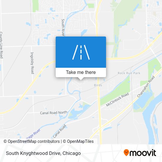 South Knyghtwood Drive map