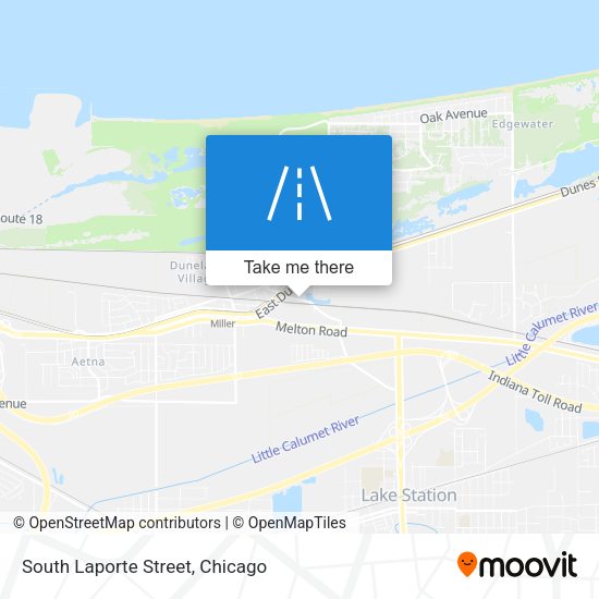 Mapa de South Laporte Street