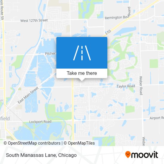 South Manassas Lane map