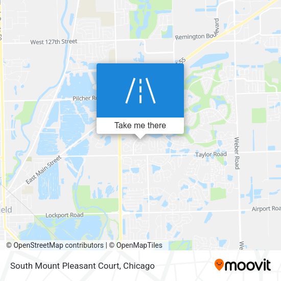 Mapa de South Mount Pleasant Court