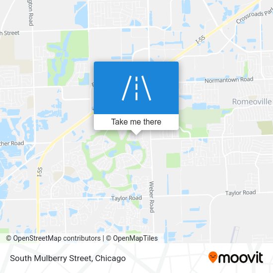 South Mulberry Street map