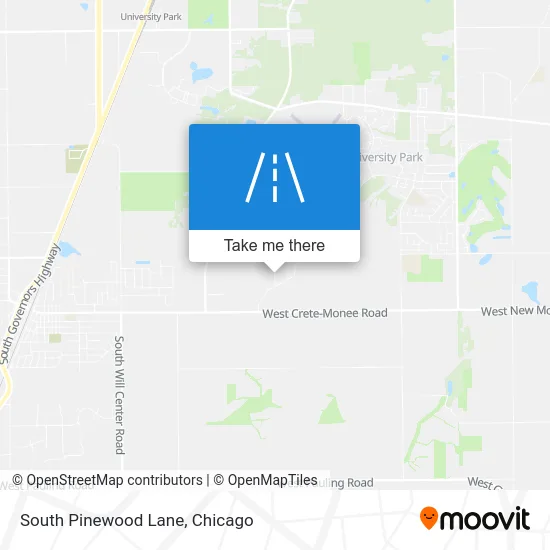 South Pinewood Lane map