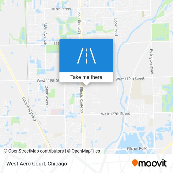 Mapa de West Aero Court