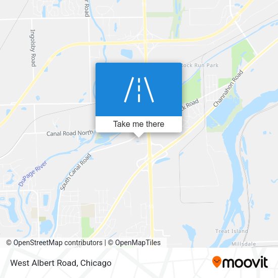West Albert Road map