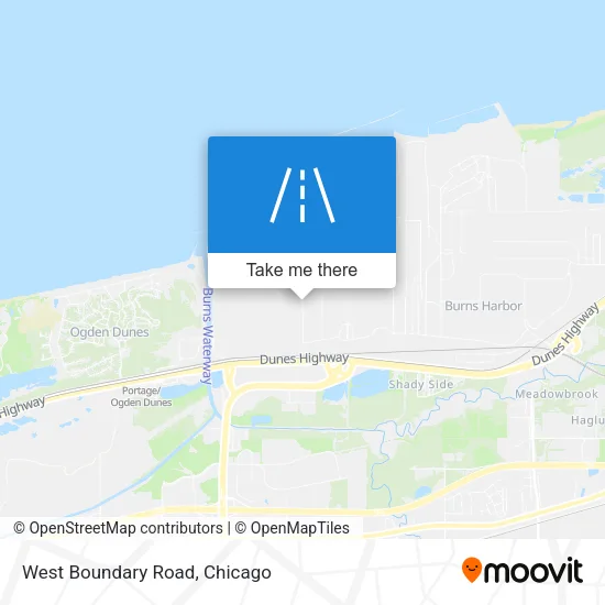 West Boundary Road map