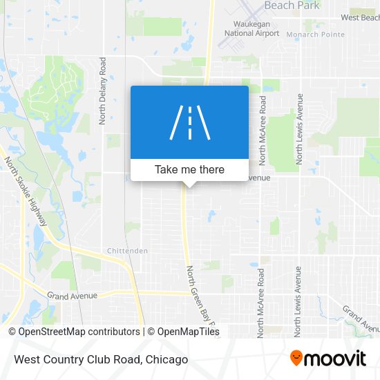West Country Club Road map