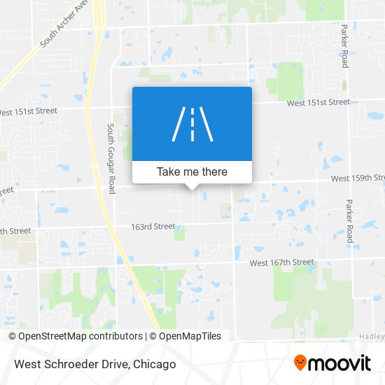 West Schroeder Drive map