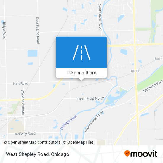 West Shepley Road map