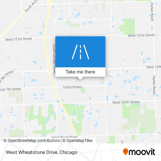 West Wheatstone Drive map