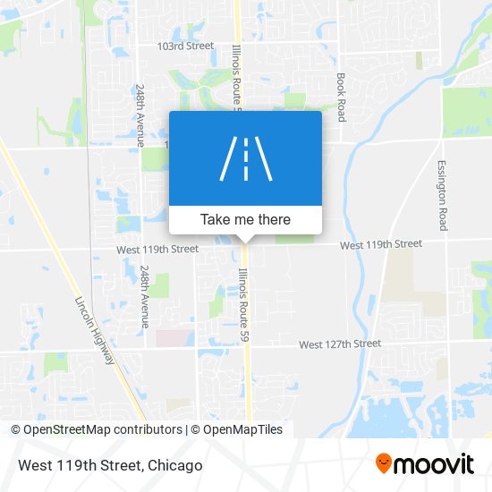 West 119th Street map