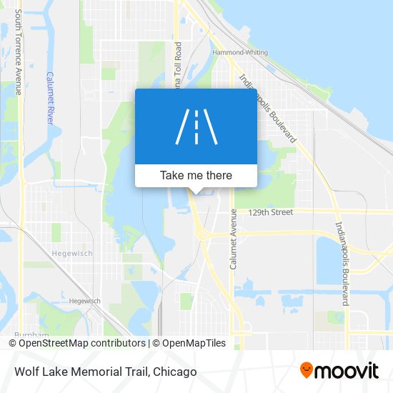 Wolf Lake Memorial Trail map