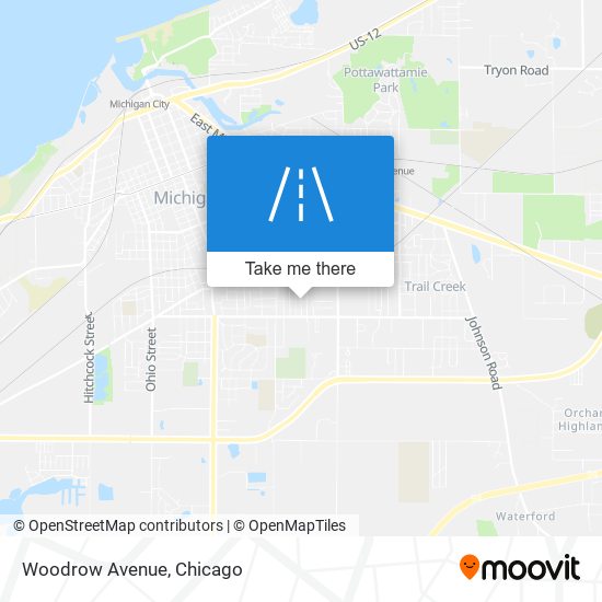 Mapa de Woodrow Avenue