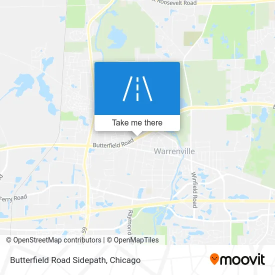 Butterfield Road Sidepath map