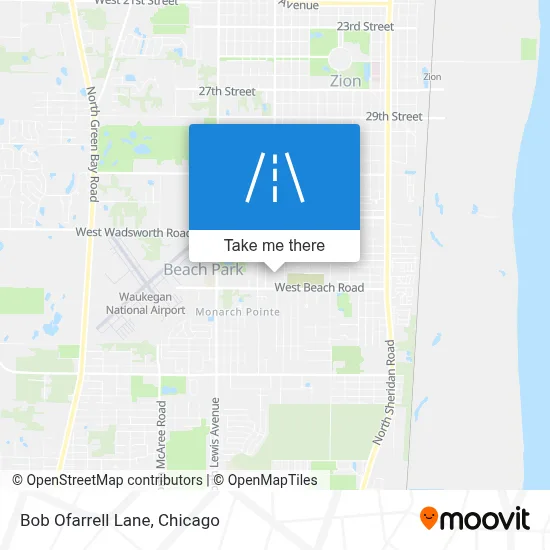 Bob Ofarrell Lane map