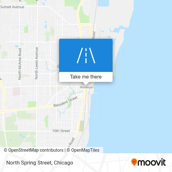 North Spring Street map