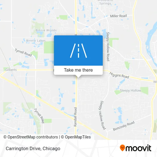Carrington Drive map