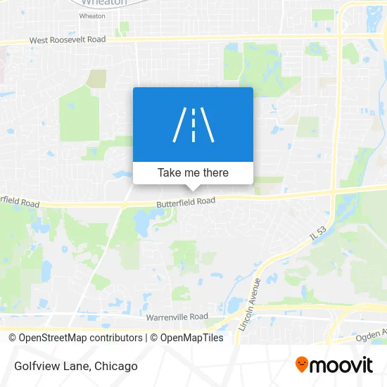 Golfview Lane map
