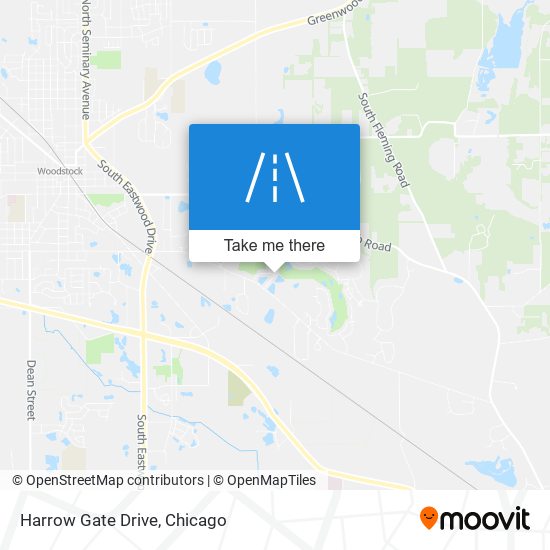 Mapa de Harrow Gate Drive