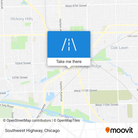 Mapa de Southwest Highway