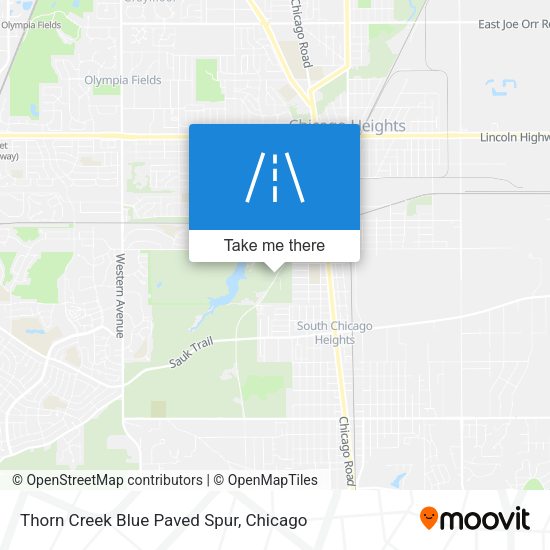 Mapa de Thorn Creek Blue Paved Spur