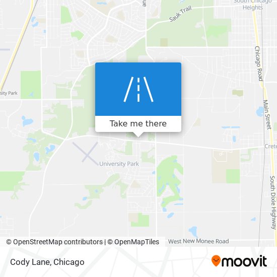 Cody Lane map