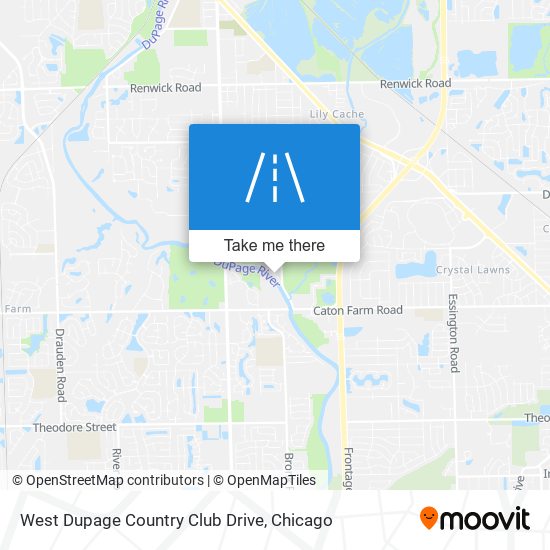 Mapa de West Dupage Country Club Drive