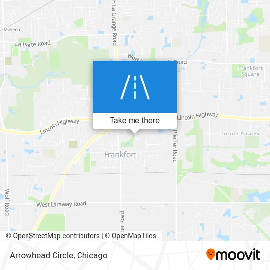 Arrowhead Circle map