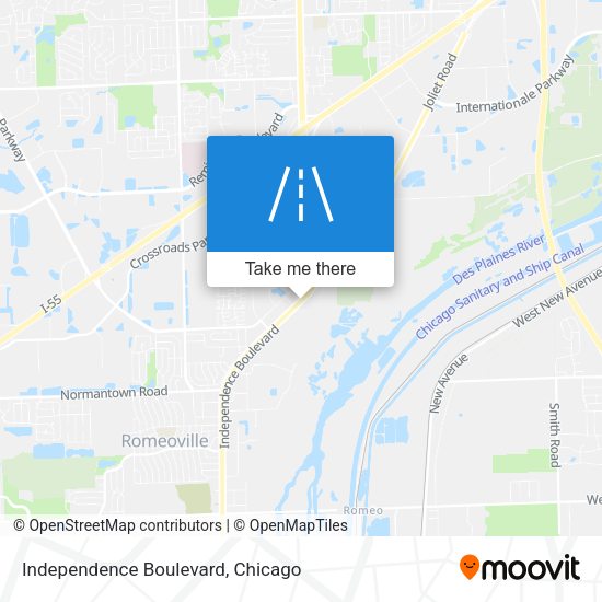 Mapa de Independence Boulevard
