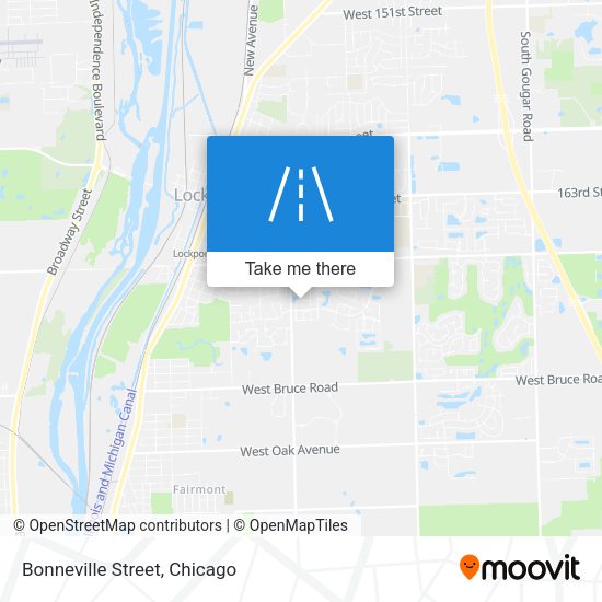 Bonneville Street map