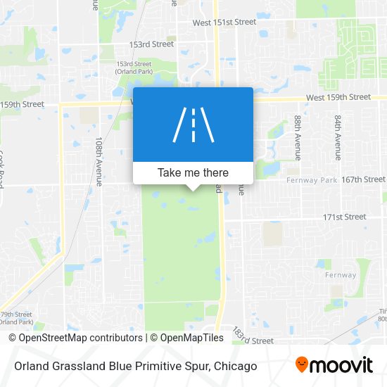 Mapa de Orland Grassland Blue Primitive Spur