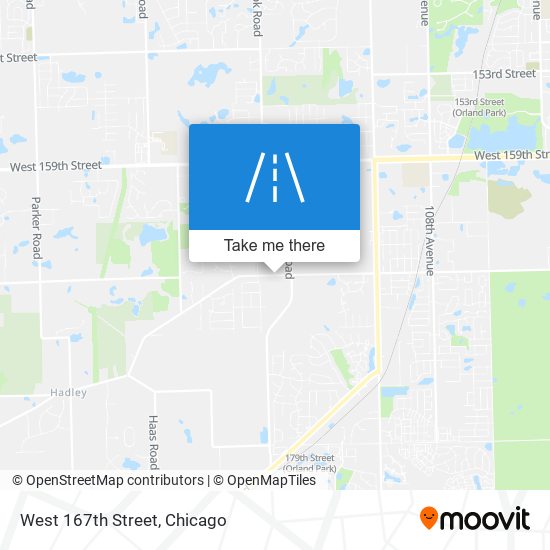 West 167th Street map