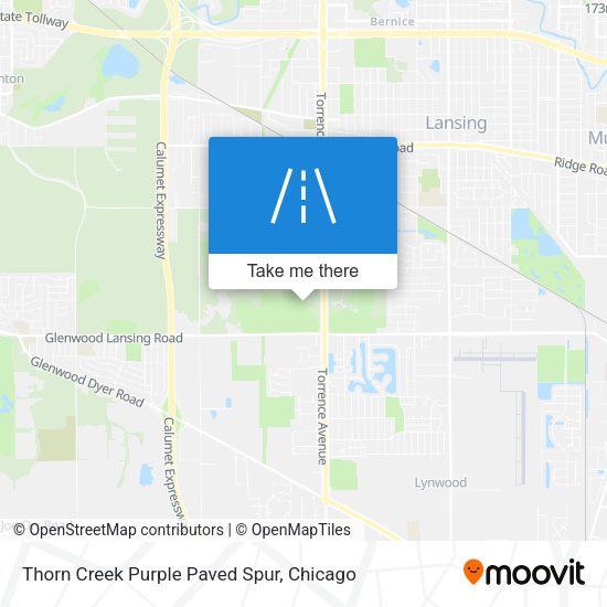 Mapa de Thorn Creek Purple Paved Spur
