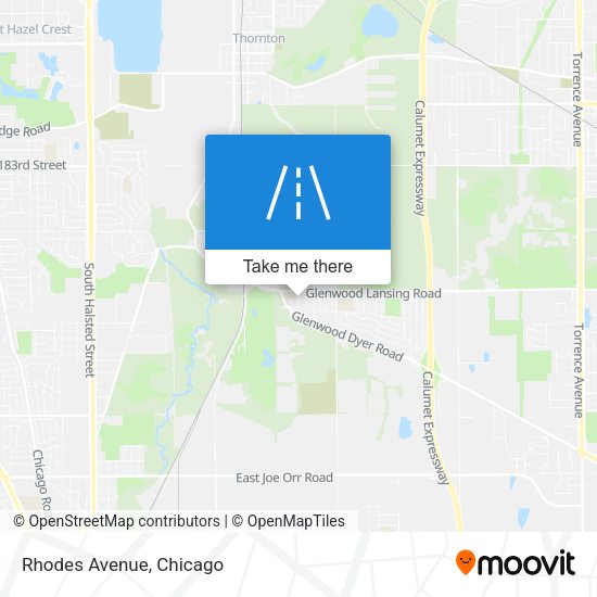 Mapa de Rhodes Avenue