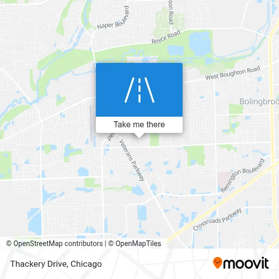 Thackery Drive map