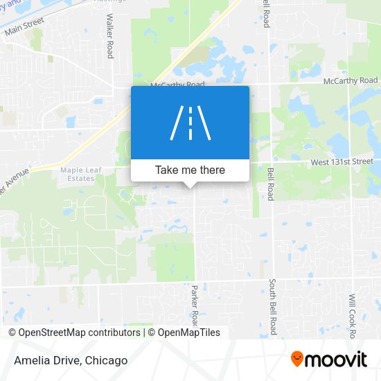 Mapa de Amelia Drive