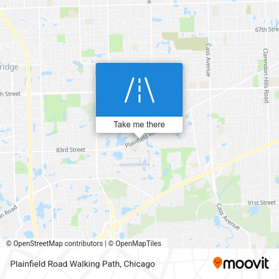 Mapa de Plainfield Road Walking Path