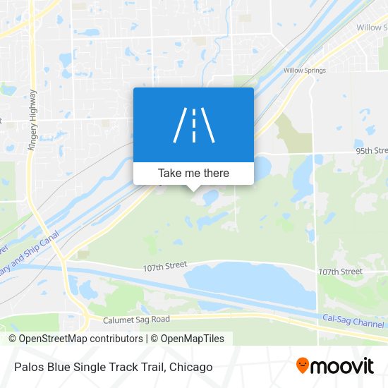 Palos Blue Single Track Trail map