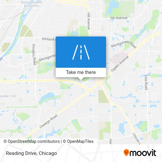 Reading Drive map