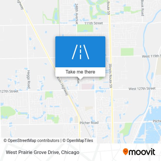 Mapa de West Prairie Grove Drive