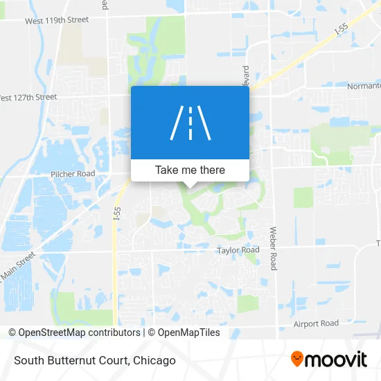 South Butternut Court map
