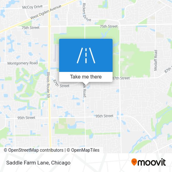 Saddle Farm Lane map